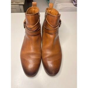 Pikolinos W1P-8954 Royal Cognac Leather Buckle Ankle Boots Womens 39